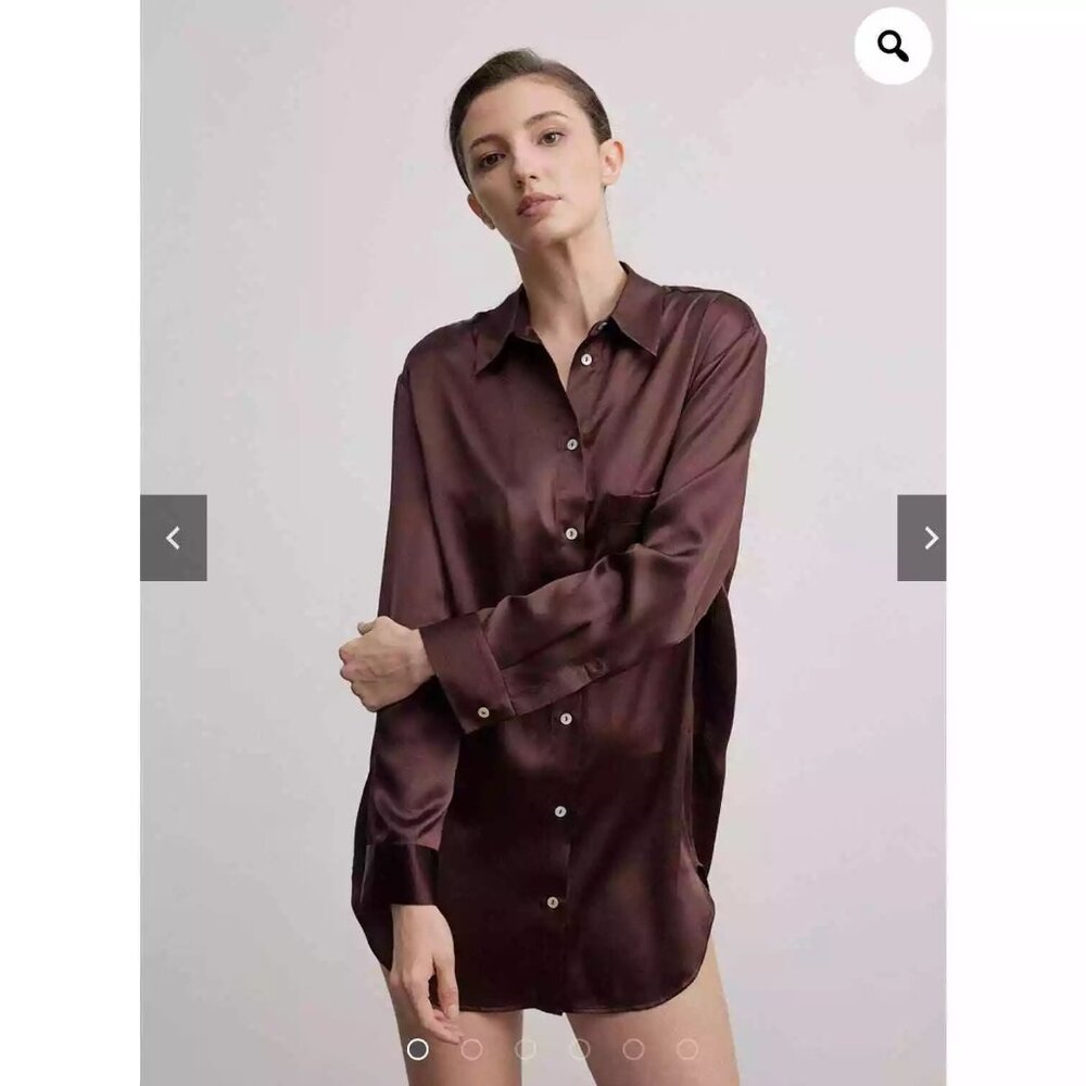 Silk Maison Button Down Blouse – Size Medium, New without Tags